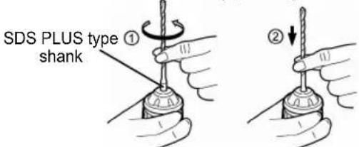 PANASONIC EY7840 - To insert the bit - 1