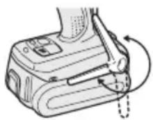 PANASONIC EY7541 - Instellen van de stand van de riemclip - 2