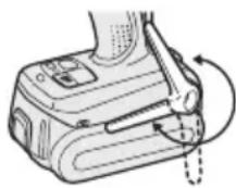 PANASONIC EY7541 - Regolazione dell'angola- zione del gancio da cintura - 2