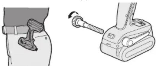 PANASONIC EY7541 - Pour changer le côté d'installation du crochet de ceinture - 1