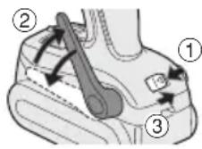 PANASONIC EY7541 - Regolazione dell'angola- zione del gancio da cintura - 1