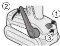 PANASONIC EY7542 - Instellen van de stand van de riemclip - 1