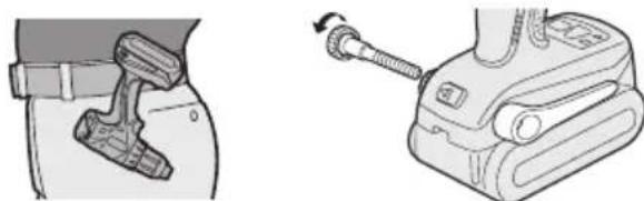 PANASONIC EY7542 - Modifica del lato del gancio da cintura - 1