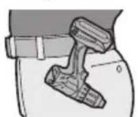 PANASONIC EY7542 - Verplaatsen van de riemclip - 1