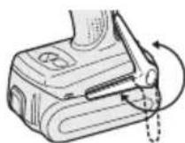PANASONIC EY7542 - Inställning av bälteskrokens vinkel - 2