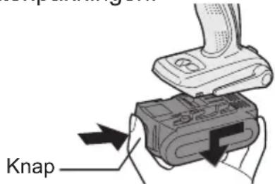 PANASONIC EY7542 - Isætning og udtagning af batteripakningen - 2