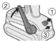 PANASONIC EY7542 - Indstilling af bæltekrogens vinkelposition - 1