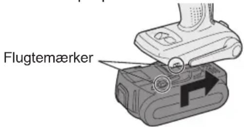 PANASONIC EY7542 - Isætning og udtagning af batteripakningen - 1