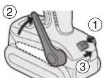 PANASONIC EY7542 - To Set the Belt Hook Angle Position - 1