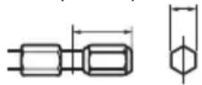 PANASONIC EY7411 - Anbringen von Bits HINWEIS: - 2