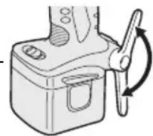 PANASONIC EY7202 - Instellen van de stand van de riemclip - 1