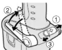 PANASONIC EY7202 - Die Riemenhaken-Winkelposition einstellen - 1