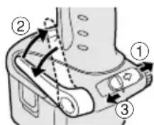 PANASONIC EY7202 - Para establecer la posicón del ángulo delgancho deicinturón - 1