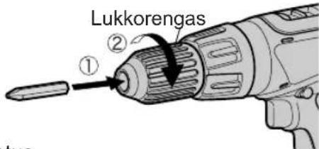 PANASONIC EY6950 - KOKOAMINEN Terän kiinnitys tai poisto - 1