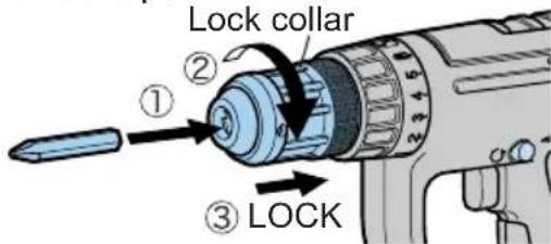 PANASONIC EY6932 - ASSEMBLY Attaching or removing bit - 1