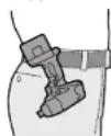 PANASONIC EY7201 - Pour changer le cote d'installation du crochet de ceinture - 1