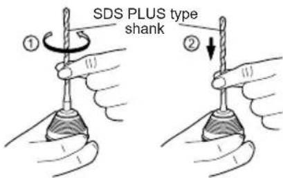 PANASONIC EY6813 - To mount the bit - 1
