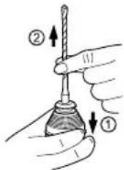 PANASONIC EY6813 - To dismount the bit - 1