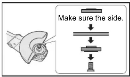 PANASONIC EY4640 - Using a cut-off disc guard (EY9X213E) (Available as an accessory, not included) - 1