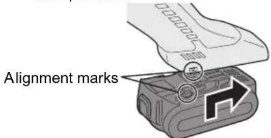 PANASONIC EY4640 - Attaching or Removing Battery Pack - 1