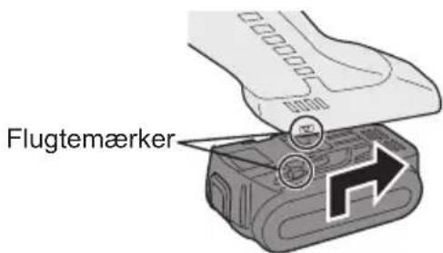 PANASONIC EY4640 - Isætning og udtagning af akkuen - 1