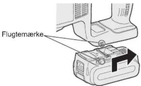 PANASONIC EY45A1 - Isætning og udtagning af akkuen - 1