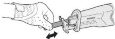 PANASONIC EY45A1 - Colocación y extracción de la hoja de sierra alternativa PRECAUCIÓN - 3