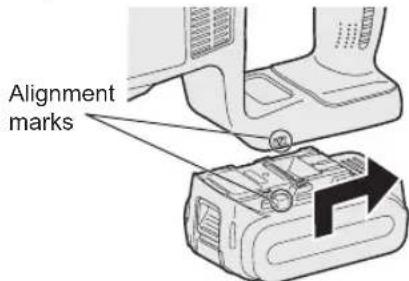 PANASONIC EY45A1 - Attaching or Removing Battery Pack - 1