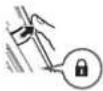 PANASONIC ESLL41 - ▶Locking/unlocking the power switch Locking the power switch - 3