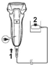 PANASONIC ESLL41 - Opladning af barbermaskinen - 2