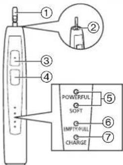 PANASONIC EWDL40 - Identification des pieces - 1