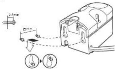PANASONIC EWDL40 - Mounting the charger to the wall - 1