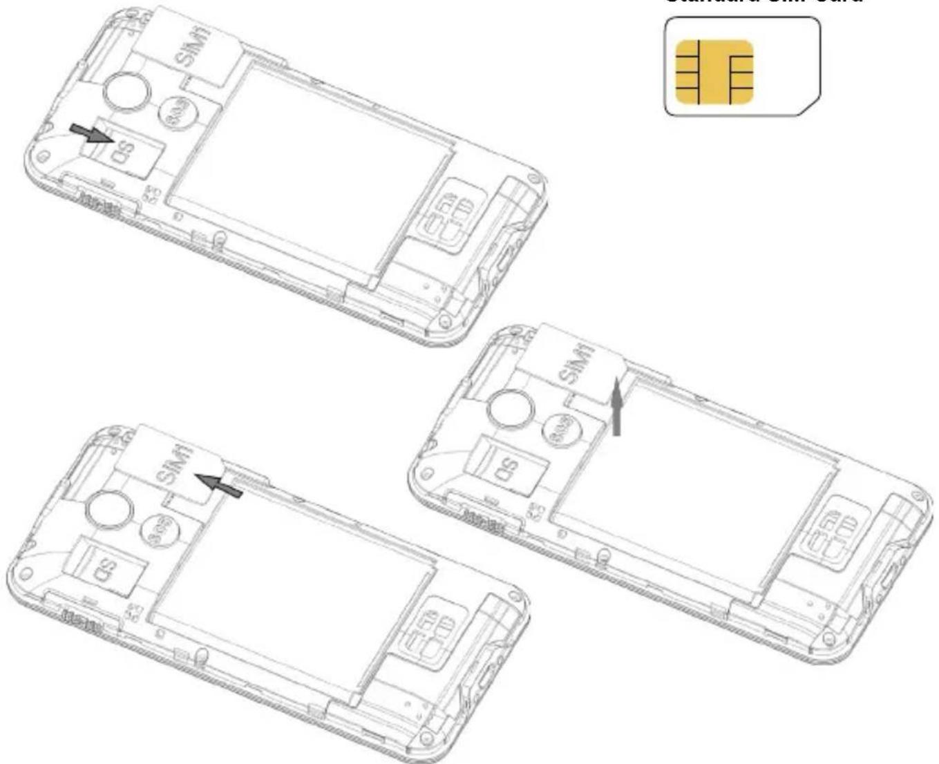 PANASONIC KXTU150 - Annexe 1: Manipulation de la batterie et de la carte SIM - 1