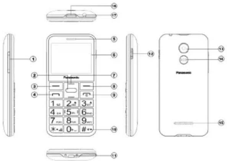 PANASONIC KXTU150 - - 2-9 key - 1
