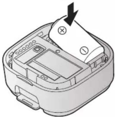 PANASONIC KXHNS107 - Inserting the battery - 2
