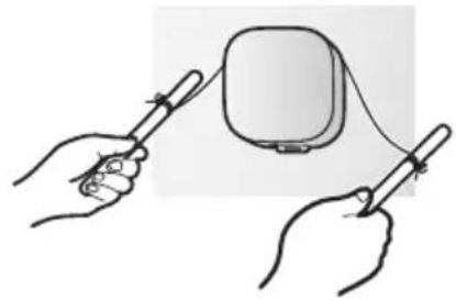 PANASONIC KXHNS107 - Removing when secured with double-sided tape - 1