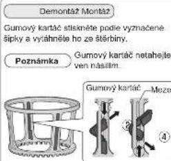 PANASONIC MJL600 - Rotačni kartáč / Odstavhovací misa - 1