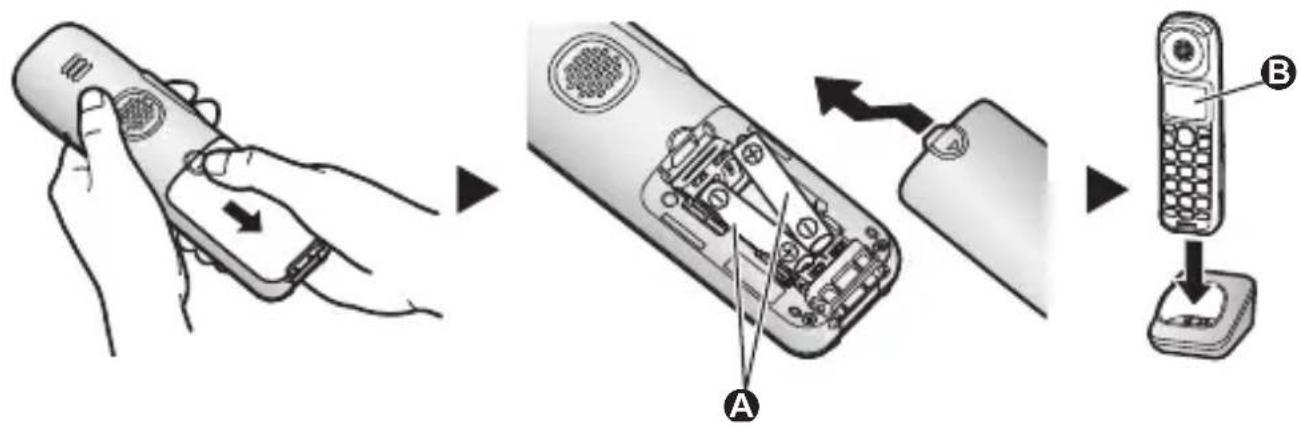 PANASONIC KXTGMA45 - La batterie se recharge en totalité en 7 heures environ. - 1