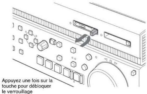 Appuyez une fois sur la touche pour débloquer le verrouillage