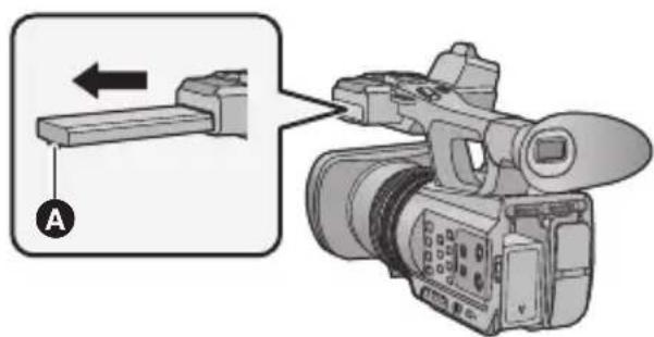 PANASONIC AGAC90EJ - Tirez l'écran ACL dans la direction indiquée sur l'illustration - 1