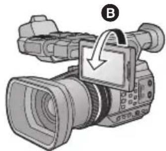 PANASONIC AGAC90EJ - Angle de rotation de l'écran ACL - 1