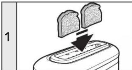KITCHENAID KMT3115ER - UTILISATION DU GRILLE-PAIN - 1