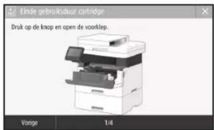 CANON iSENSYS MF421dw - De tonercartridge verrangen - 1
