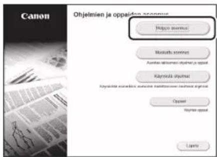 CANON iSENSYS MF421dw - Ohjelmiston asentaminen - 2