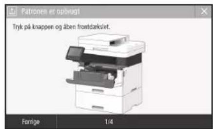 CANON iSENSYS MF421dw - Udskifting af tonerpatronen - 1