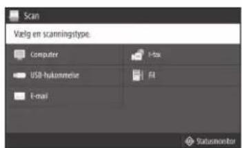 CANON iSENSYS MF421dw - Sadan scannes fra en computer - 1