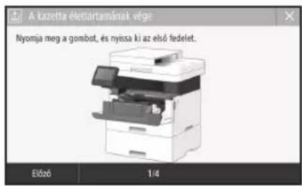 CANON iSENSYS MF421dw - A festékkazetta cseréje - 1