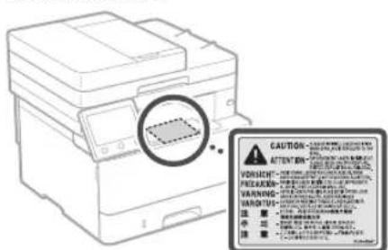 CANON iSENSYS MF421dw - Laserveiligheidslabel - 1