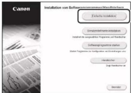 CANON iSENSYS MF421dw - Installieren der Software - 2