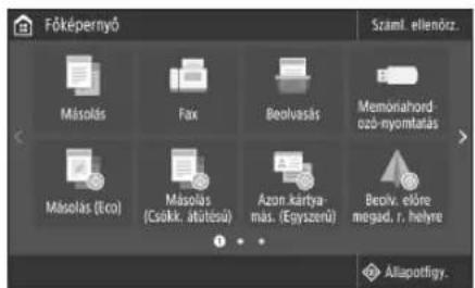 CANON iSENSYS MF421dw - A konfiguración megkezdéselottiteendok - 1